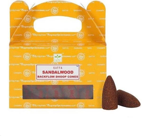 Satya Sandalwood black flow cones